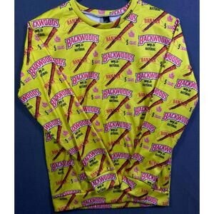 Backwoods Sunny Fritz Streetwear Blunt Cigar Shirt AOP All over Print Size Large
